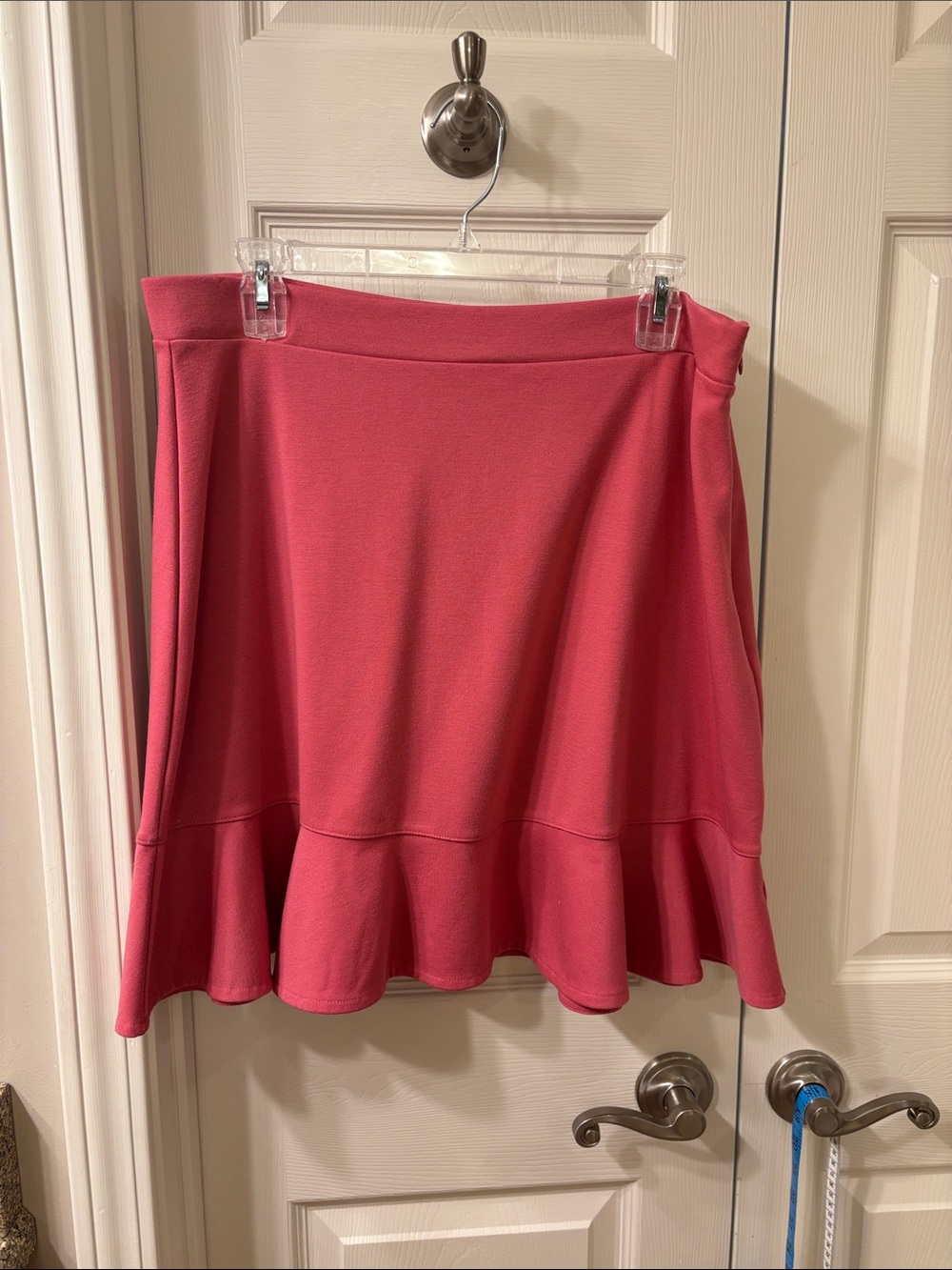 Women’s Pink Flounce Hem Skirt